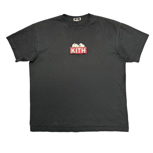 Kith For Peanuts Snoopy Doghouse Classic Box Logo Tee 'Black'