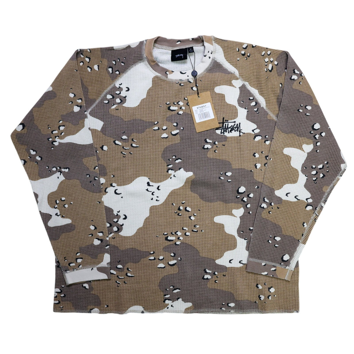 Stussy Raglan Thermal Long-Sleeve Crew 'Desert Camo'