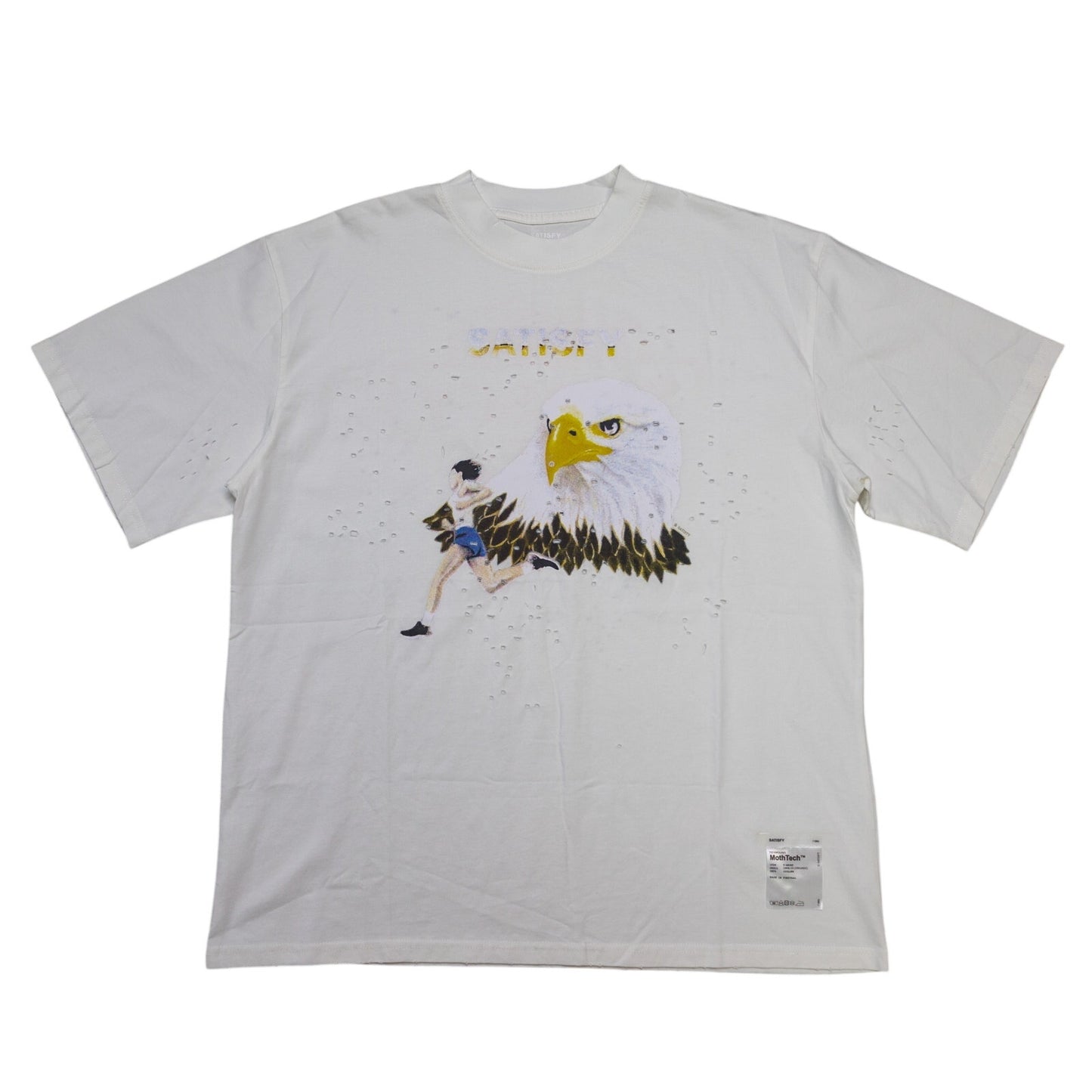 SATISFY Mothtech Eagle T-Shirt 'Off White'