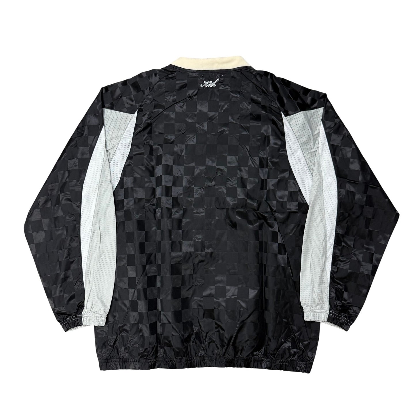 Kith Checkered Satin Dayton Combo Pullover Black