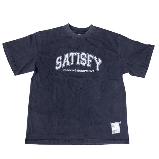 SATISFY Running Oversized Text Logo Mothtech Tee