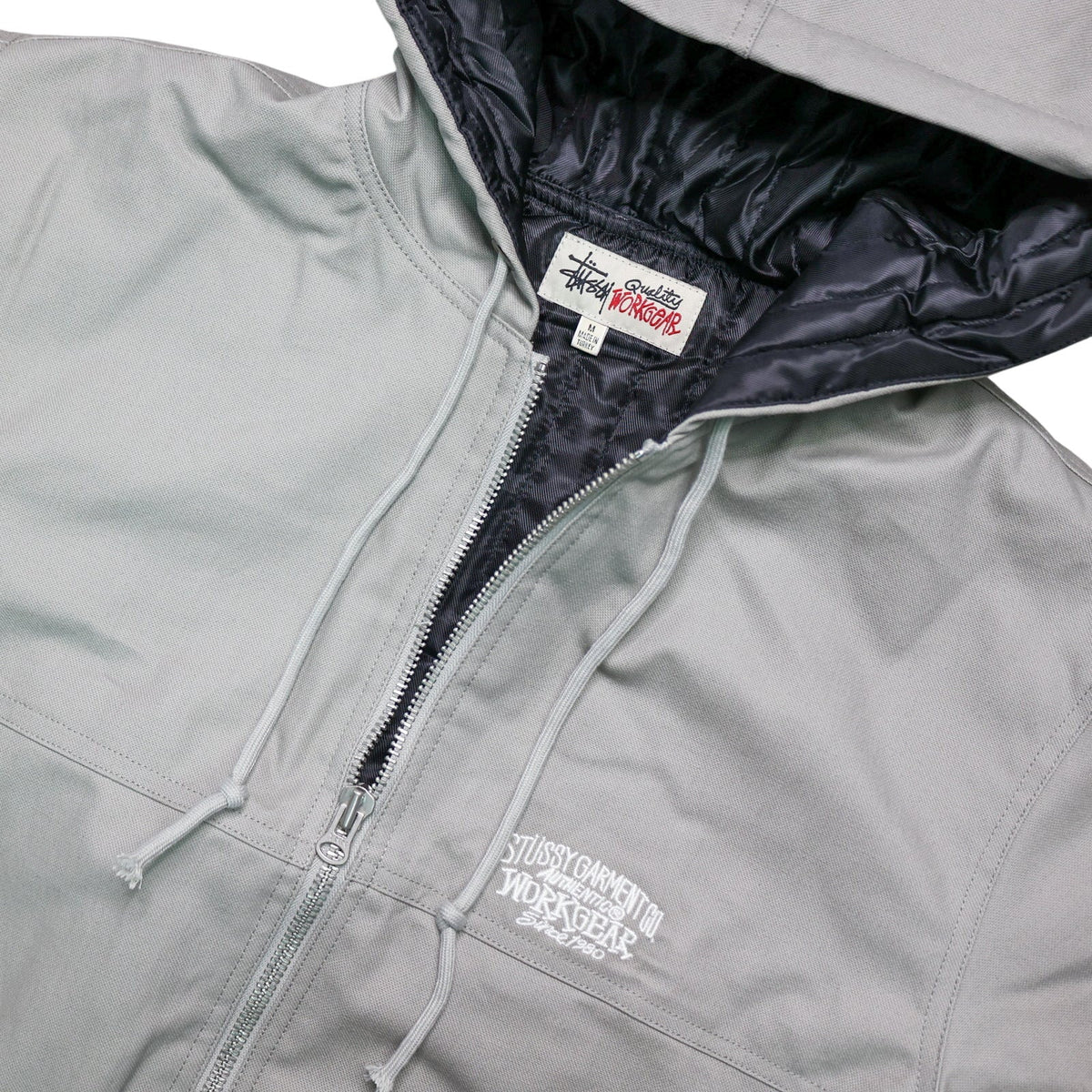 Stussy Work Contrast Stitch Canvas Jacket Grey