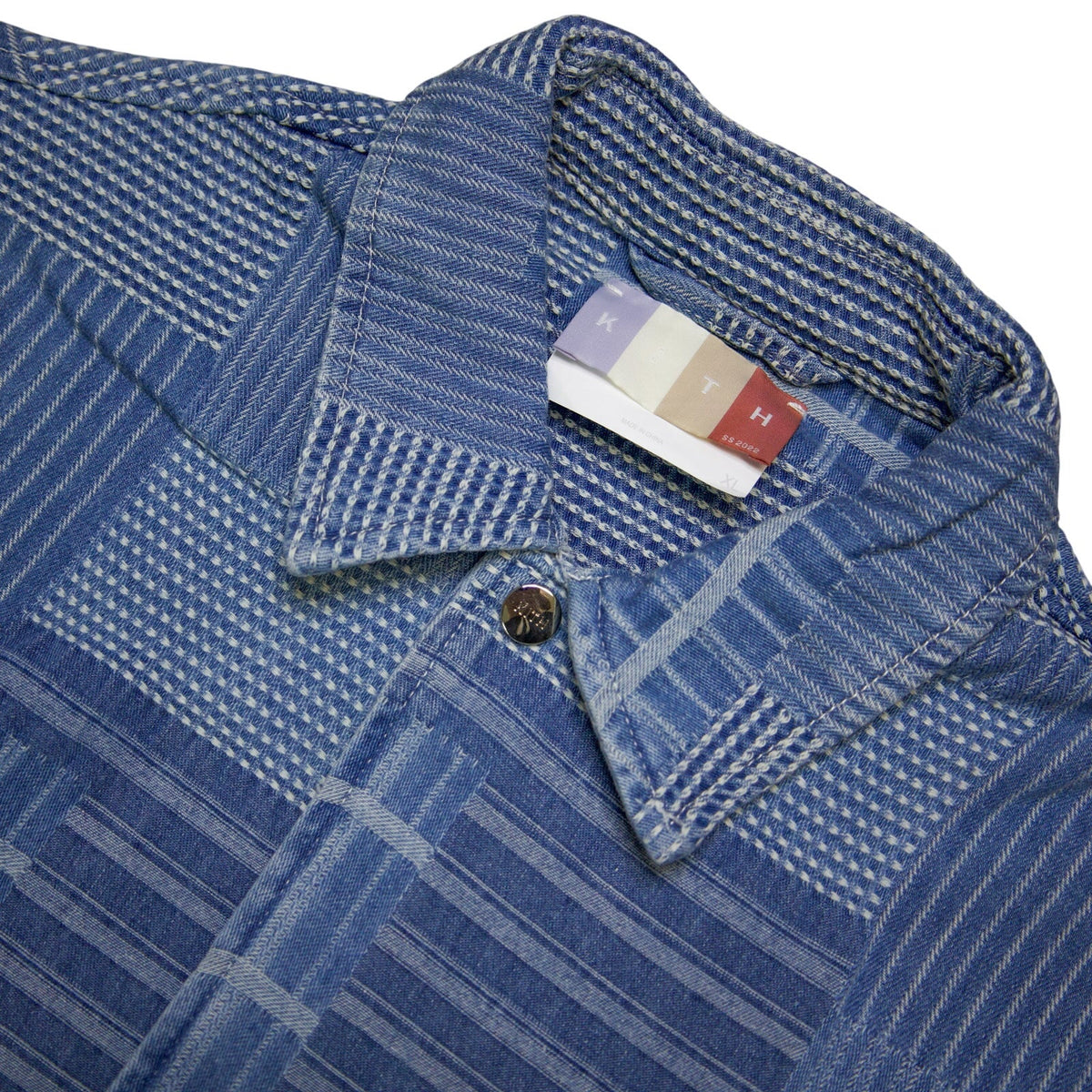 Kith Japanese Indigo Jacquard Coaches Jacket Indigo