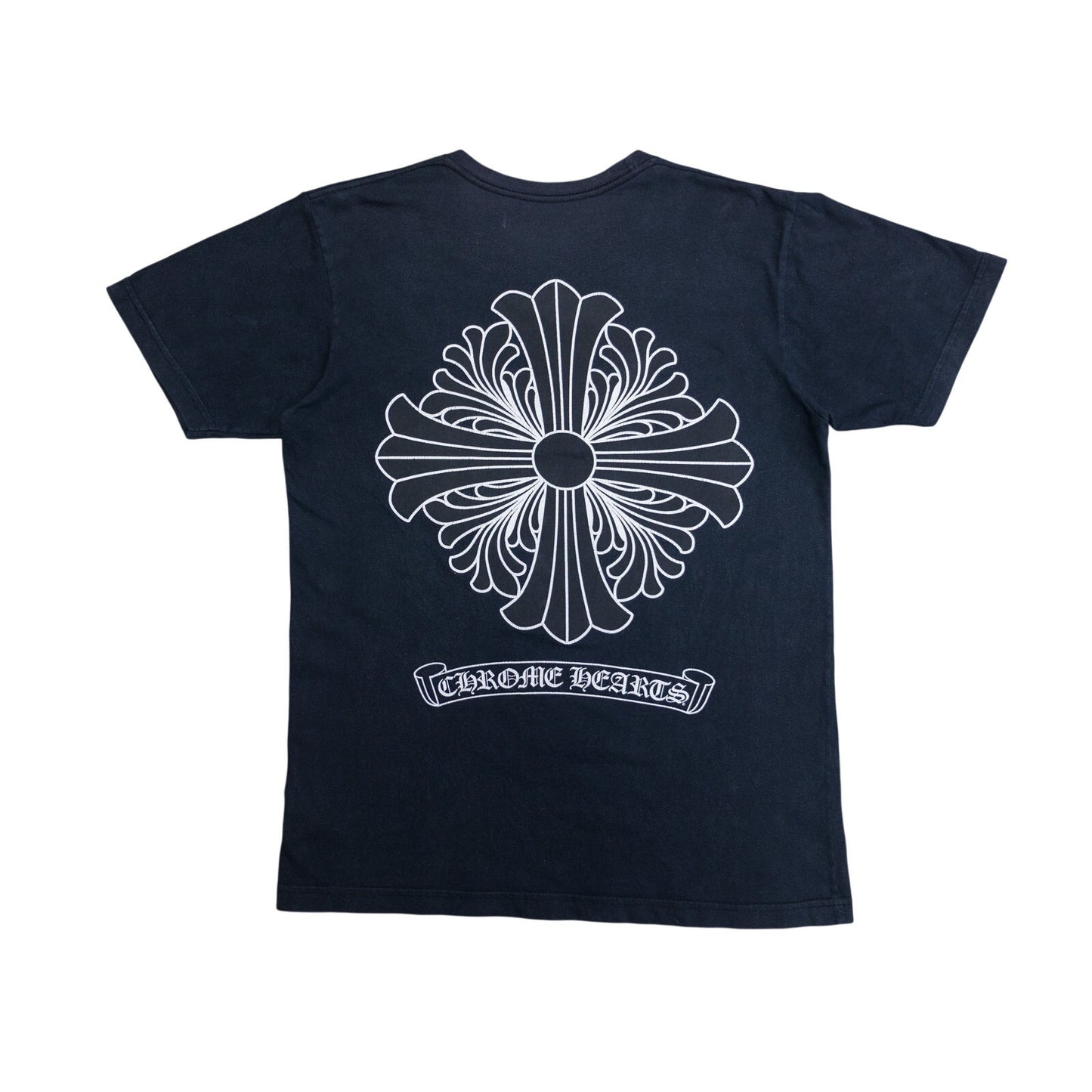 Chrome Hearts Black & White Jumbo Floral Plus Cross