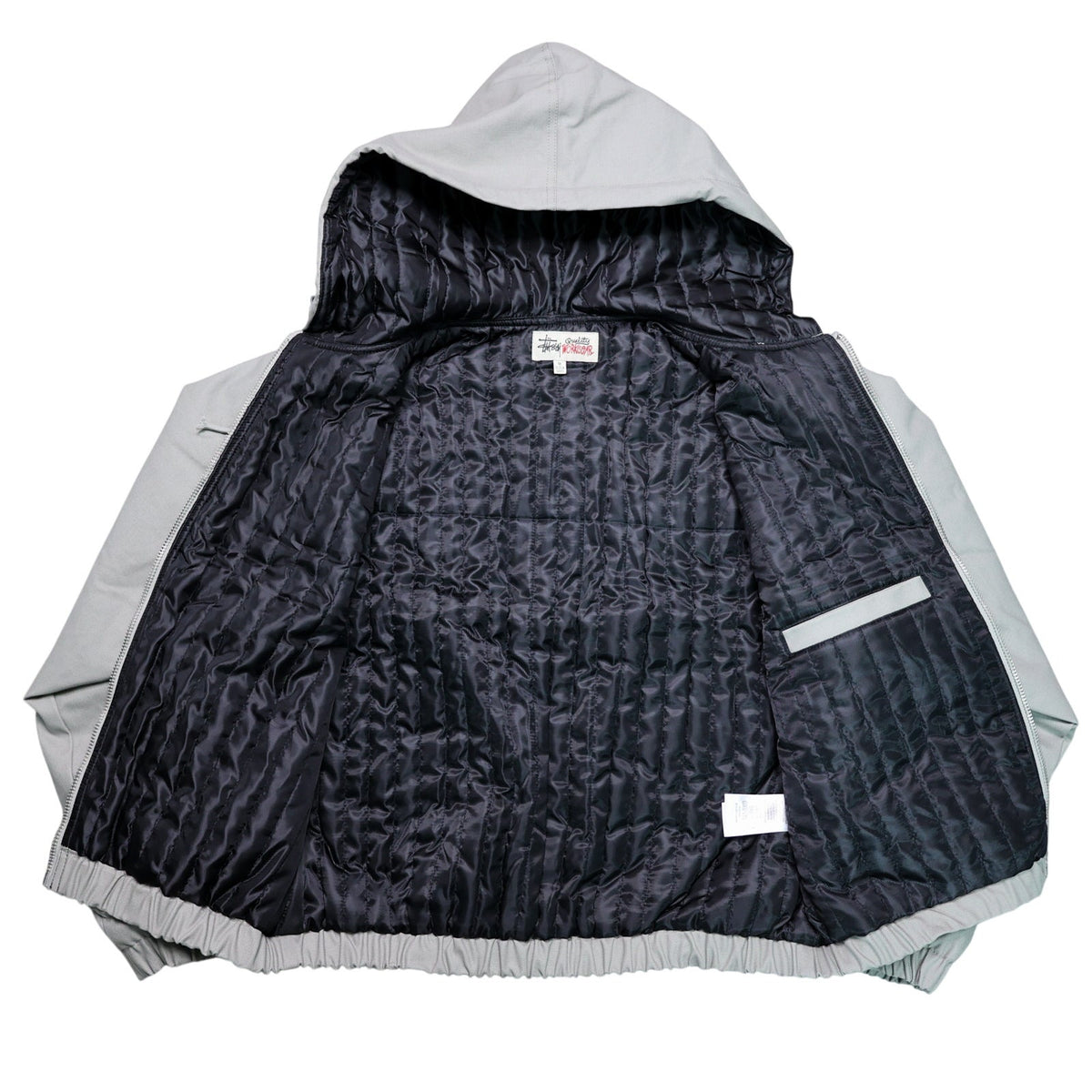 Stussy Work Contrast Stitch Canvas Jacket Grey